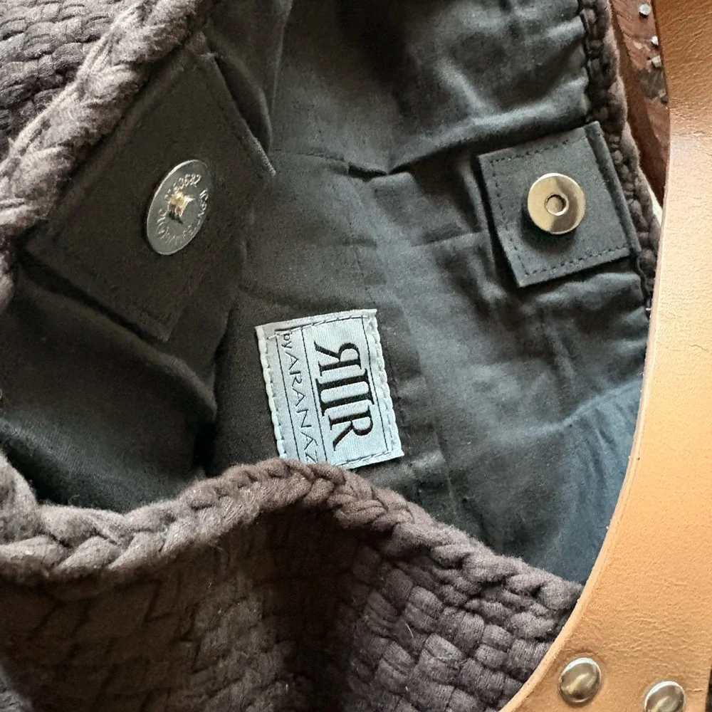 Brown ARANAZ Woven Home Accent BAG